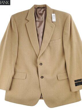 Jos. A. Bank Suit Jacket Blazer Camel Hair Executive Gordon Men's 46R NWT